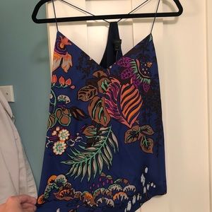 J.Crew floral silk tank NWT